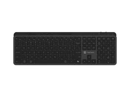 Natec Medusa Klawiatura Bezprzewodowa Bluetooth 2.4 GHz Slim Czarna 21 Klawisze Multimedialne Układ Polski