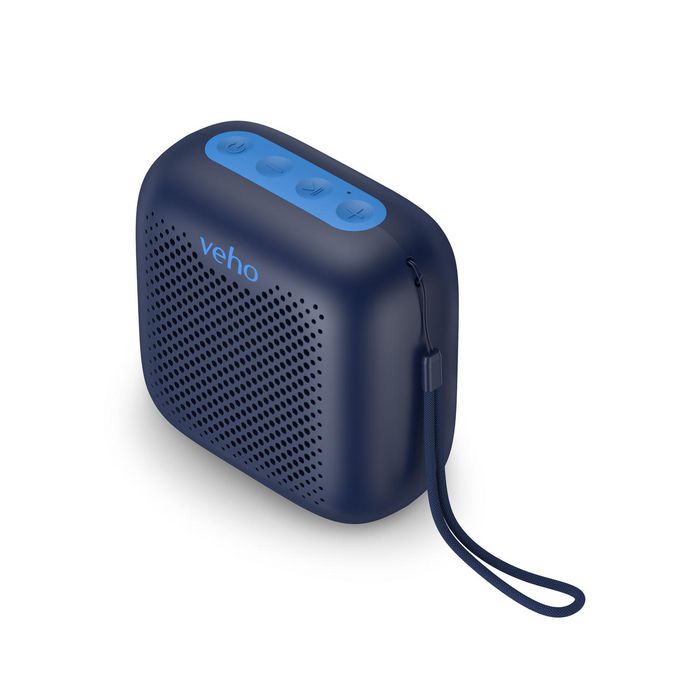 Veho MZ-4 Altavoz Portátil Inalámbrico 5W con TWS y Micrófono para Manos Libres, Batería de hasta 24 Horas