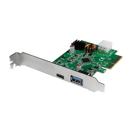 LogiLink Tarjeta PCI-Express con USB 3.2 Gen2, USB-A y USB-C (PD)