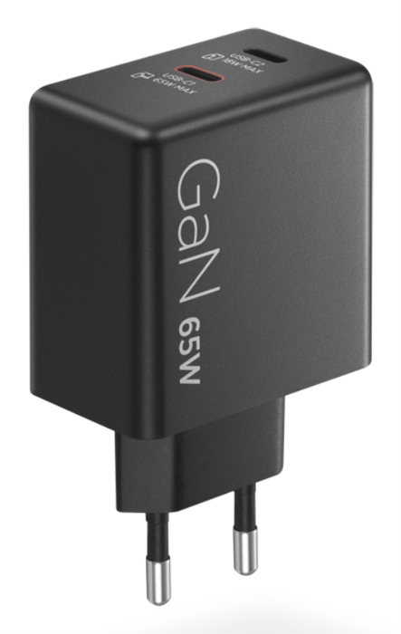 Lenovo 40AW065BEU Adaptador Cargador USB-C de 65W Universal para Interior/Exterior, Voltaje 100-240V, Color Negro