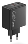 Lenovo 40AW065BEU Adaptador Cargador USB-C de 65W Universal para Interior/Exterior, Voltaje 100-240V, Color Negro