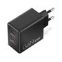Lenovo Cargador GaN Dual USB-C 65W Negro 40AW065BEU