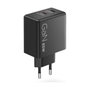 Lenovo Cargador GaN Dual USB-C 65W Negro 40AW065BEU