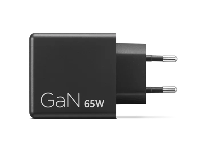 Lenovo Adaptador de carga rápida Dual USB-C GaN 65 W Negro