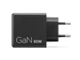 Lenovo Adaptador de carga rápida Dual USB-C GaN 65 W Negro