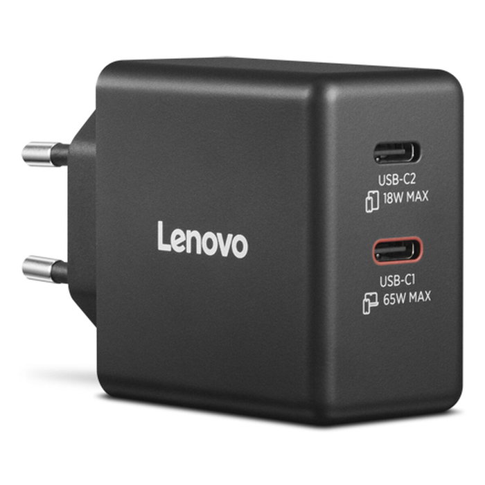 Lenovo 40AW065BEU Adaptador Cargador USB-C de 65W Universal para Interior/Exterior, Voltaje 100-240V, Color Negro Lenovo 40AW065BEU Adaptador Cargador USB-C de 65W Universal para Interior/Exterior, Voltaje 100-240V, Color Negro
