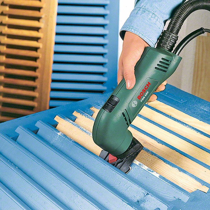Bosch PDA 180 Delta Lijadora con 3 Abrasivos