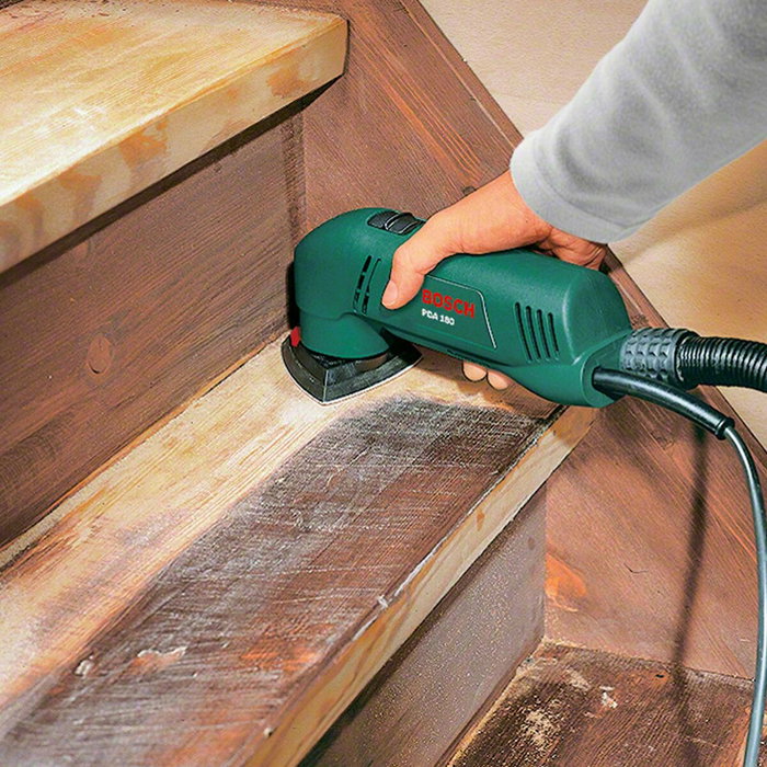 Bosch PDA 180 Delta Lijadora con 3 Abrasivos