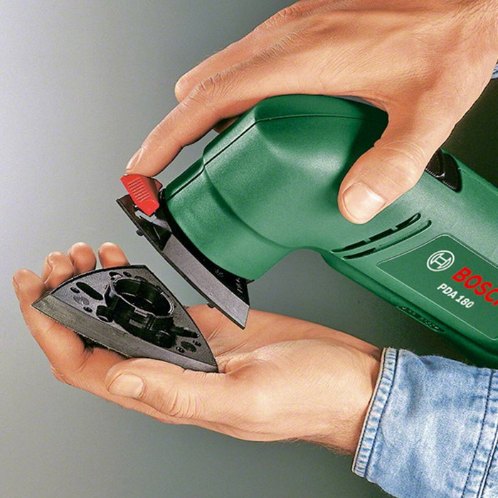 Bosch PDA 180 Delta Lijadora con 3 Abrasivos