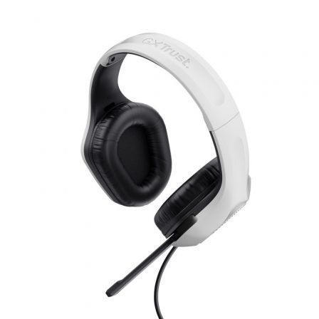 Trust Gaming Auriculares Gaming GXT 415 Zirox con Micrófono Jack 3.5 Blancos para PC y Consolas