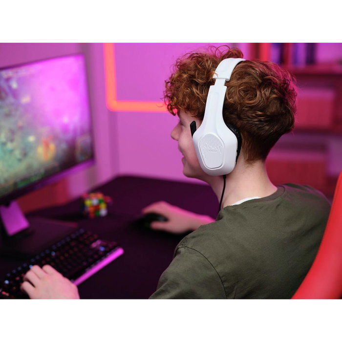 Trust GXT 415W Zirox Auriculares Gaming de Diadema Blanco