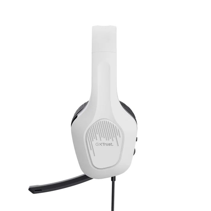 Trust GXT 415W Zirox Auriculares Gaming Diadema Alámbricos Blanco, Micrófono Plegable y Mudo, Drivers 50mm, Compatibles PC/Consola, Cable 2m