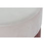 DKD Home Decor Reposapiés de Terciopelo Rosa y Dorado