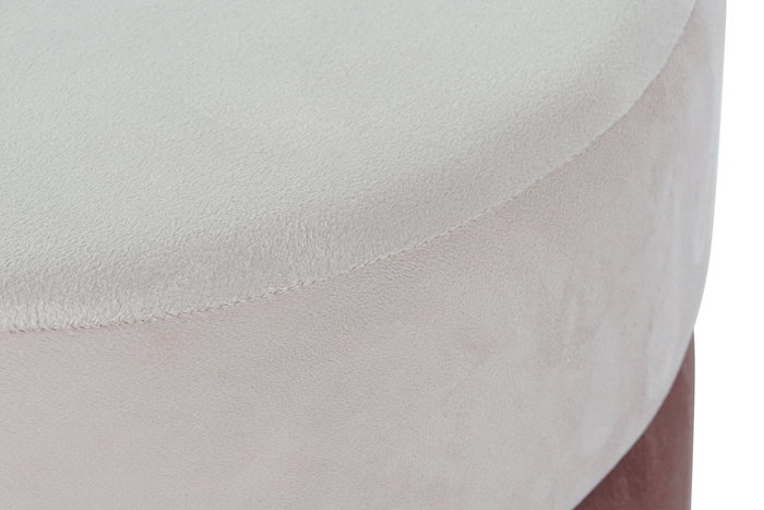 DKD Home Decor Reposapies Rosa Dorado 48x47x48 cm Poliester Metal