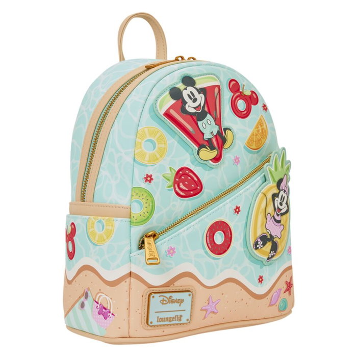 LOUNGEFLY Mochila Disney Mickey & Minnie Beach Fun 26cm LOUNGEFLY Mochila Disney Mickey & Minnie Beach Fun 26cm