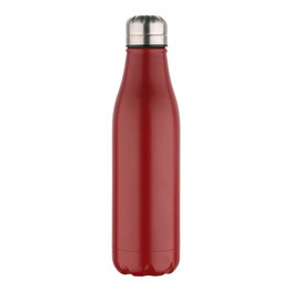 San Ignacio Botella Isotérmica Experto de Acero Inoxidable 500 ml Rojo Mate con Tapón de Roscas