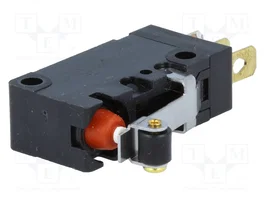 Aratas (Formerly Omron Components) Microconmutador SNAP ACTION D2VW-5L2A-1 SPDT ON-(ON) con palanca y roldana