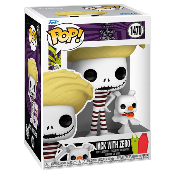 FUNKO Figura POP Disney Pesadilla Antes de Navidad Jack with Zero en la playa