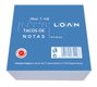 LOAN Taco de notas encolado Blanco 10x10cm 500 hojas