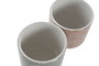 DKD Home Decor Macetero Rosa Azul Celeste Gres 14 x 14 x 14 cm Set de 3