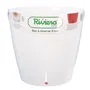 Riviera Maceta Redonda Eva de Plástico Ø 31 cm 14,5 L Blanco
