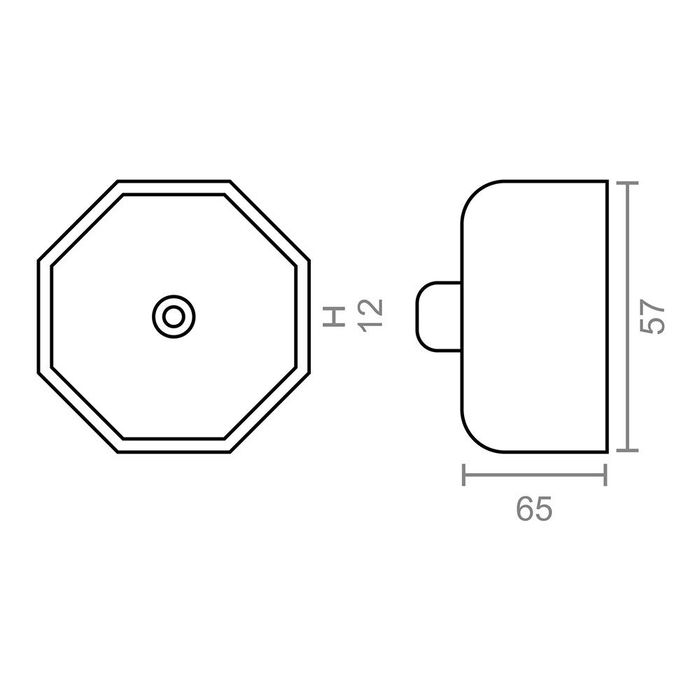 Micel Contera Metálica PR20 Acero Zincado 57 mm