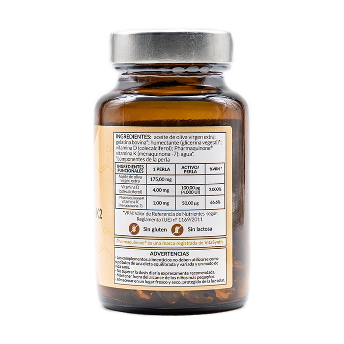 Kiroot Vitamina D3+K2 120 perlas