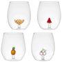 Home Deco Factory Vaso Vidrio Secret Glass 400 ml Figuras Fruta Borosilicato