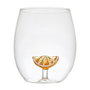 Home Deco Factory Vaso Vidrio Secret Glass 400 ml Figuras Fruta Borosilicato