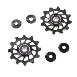 Absolute Black Juego de Ruletas Narrow-Wide Compatible Sram XX1/X01/X1/CX1 Delrin Negro