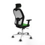 PIQUERAS Y CRESPO Silla de oficina Jorquera Verde y Blanco