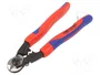 KNIPEX Tijeras de corte sin fase para trabajos en alturas 190mm