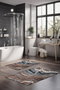 Mijölnir CT-5033 Juego de Alfombrillas de Baño 2 Piezas Poliéster 40x60 cm y 60x100 cm Antideslizante Antibacteriano Lavable a Máquina