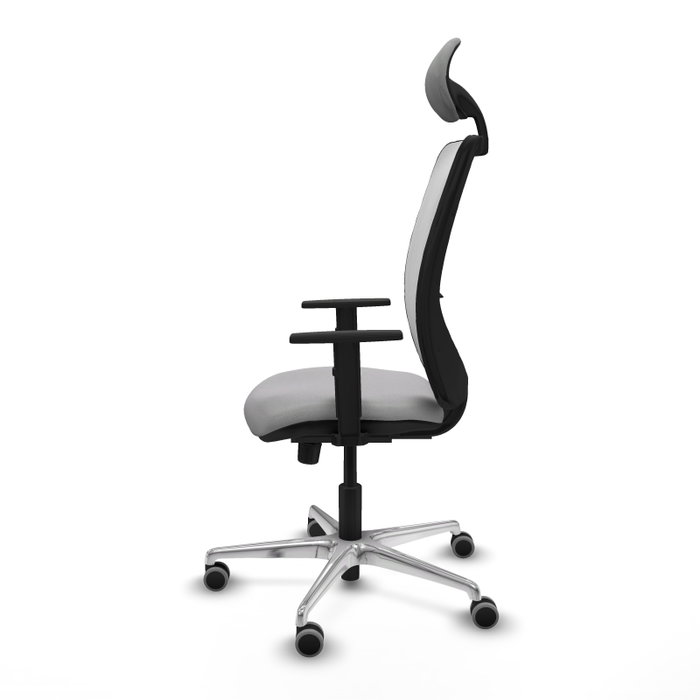 PIQUERAS Y CRESPO Silla de oficina Zulema con mecanismo Sincro, Gris claro y Blanco PIQUERAS Y CRESPO Silla de oficina Zulema con mecanismo Sincro, Gris claro y Blanco