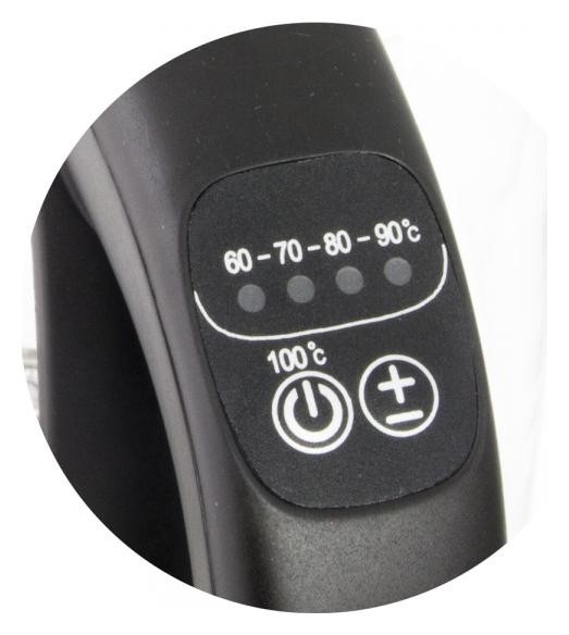 Esperanza Loire EKK027 Hervidor Eléctrico de Vidrio Negro 1.7 l