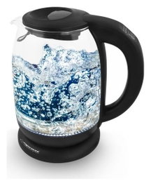 Esperanza Loire EKK027 Hervidor Eléctrico de Vidrio Negro 1.7 l