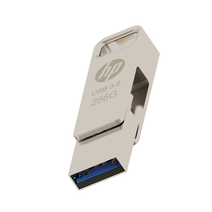 HP Unidad Flash USB 256 GB Plata con Interfaz Dual Type-A/Type-C