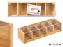 Kinvara Caja Bambu 5 Compartimentos 36x9x11 cm (Set de 12)