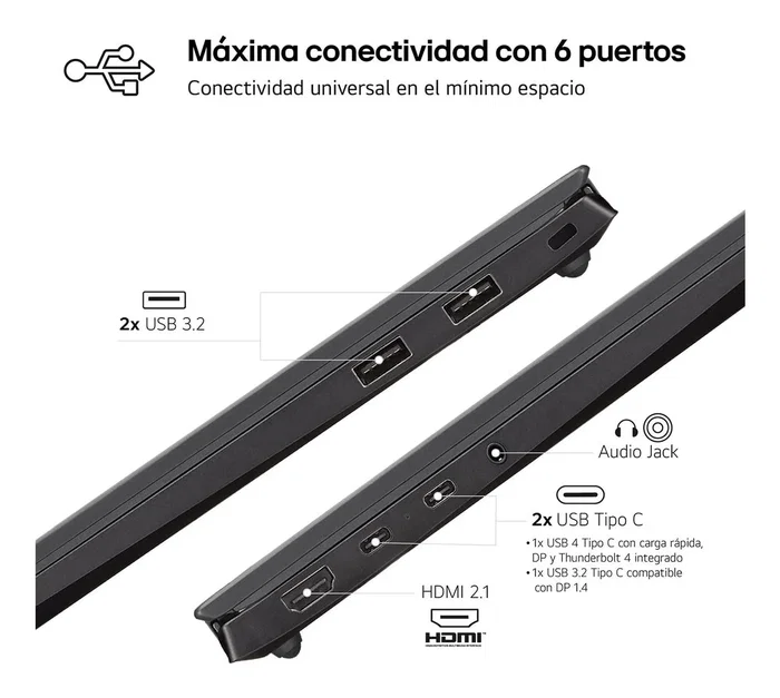 LG gram 14Z90S-V.AP55B con Intel Core Ultra 5, 16 GB RAM y 512 GB SSD LG gram 14Z90S-V.AP55B con Intel Core Ultra 5, 16 GB RAM y 512 GB SSD