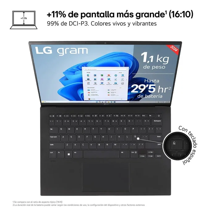 LG gram 14Z90S-V.AP55B con Intel Core Ultra 5, 16 GB RAM y 512 GB SSD LG gram 14Z90S-V.AP55B con Intel Core Ultra 5, 16 GB RAM y 512 GB SSD