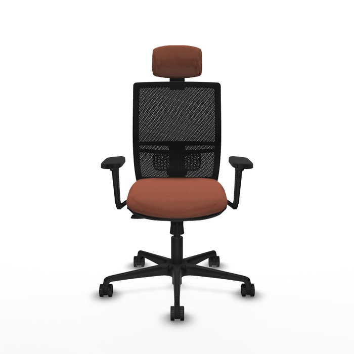 PIQUERAS Y CRESPO Silla de oficina Yunquera con mecanismo Sincro/Traslack Marrón y Negro PIQUERAS Y CRESPO Silla de oficina Yunquera con mecanismo Sincro/Traslack Marrón y Negro