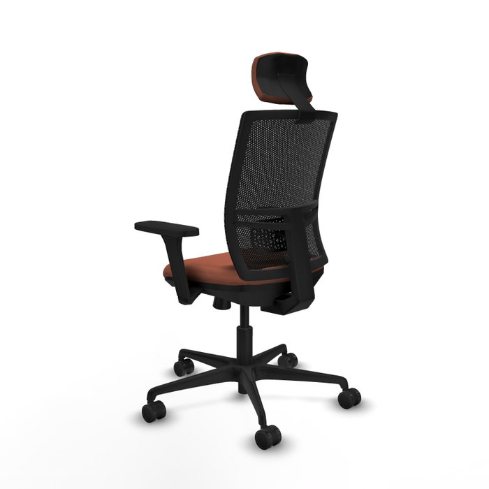 PIQUERAS Y CRESPO Silla de oficina Yunquera con mecanismo Sincro/Traslack Marrón y Negro PIQUERAS Y CRESPO Silla de oficina Yunquera con mecanismo Sincro/Traslack Marrón y Negro