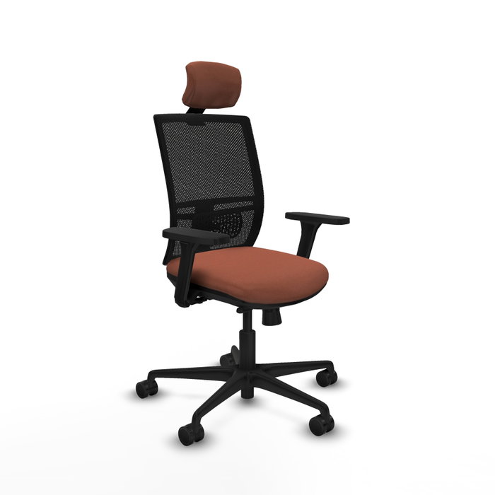 PIQUERAS Y CRESPO Silla de oficina Yunquera con mecanismo Sincro/Traslack Marrón y Negro PIQUERAS Y CRESPO Silla de oficina Yunquera con mecanismo Sincro/Traslack Marrón y Negro
