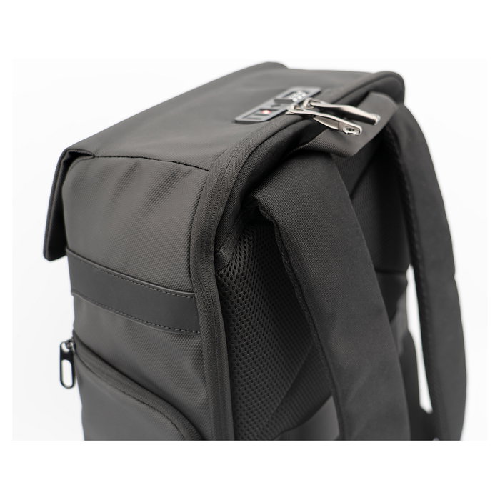 RealPower TravelBag Pro, Mochila de Viaje Negra, TSA, Cierre Magnético, 900D Anti-Deslizante, 33.5 * 18 * 44.5 cm