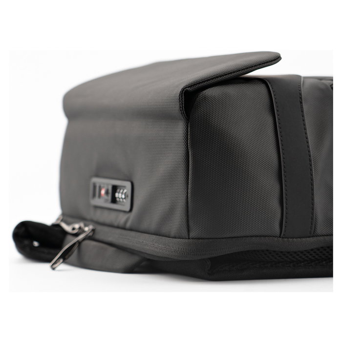 RealPower TravelBag Pro, Mochila de Viaje Negra, TSA, Cierre Magnético, 900D Anti-Deslizante, 33.5 * 18 * 44.5 cm