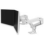 Ergotron LX Pro 45-686-290 Soporte de Monitor para 2 Pantallas LCD, Montaje en Escritorio, Ajustable, Hasta 27", 18.1 kg, Blanco