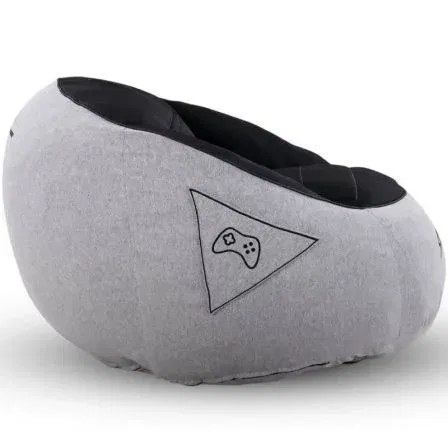 Stinger By Woxter GM26-116 Puff Gaming con relleno Gris y Negro Máxima Comodidad Ergonómica para Sesiones Prolongadas