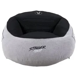 Stinger By Woxter GM26-116 Puff Gaming con relleno Gris y Negro Máxima Comodidad Ergonómica para Sesiones Prolongadas