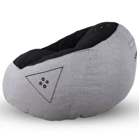 Stinger By Woxter GM26-116 Puff Gaming con relleno Gris y Negro Máxima Comodidad Ergonómica para Sesiones Prolongadas