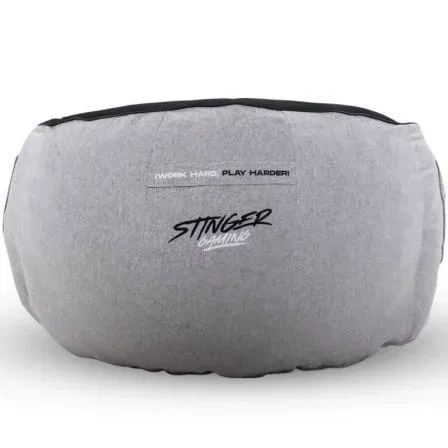 Stinger By Woxter GM26-116 Puff Gaming con relleno Gris y Negro Máxima Comodidad Ergonómica para Sesiones Prolongadas